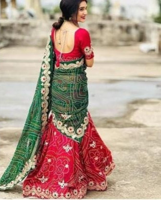 Beautiful Designer Rajasthani Heavy Gottapatti Lehenga Chunni