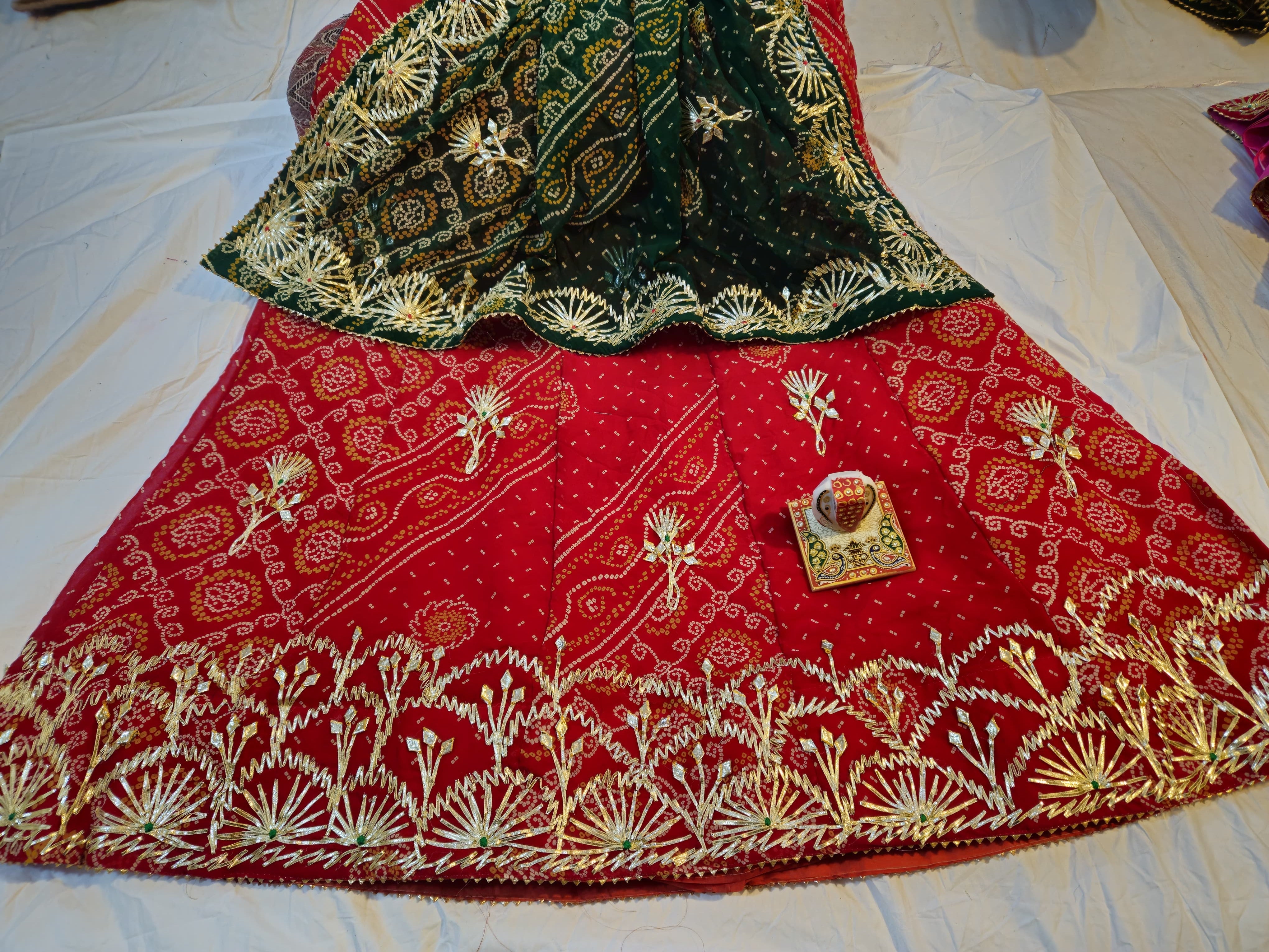 Beautiful Designer Rajasthani Heavy Gottapatti Lehenga Chunni