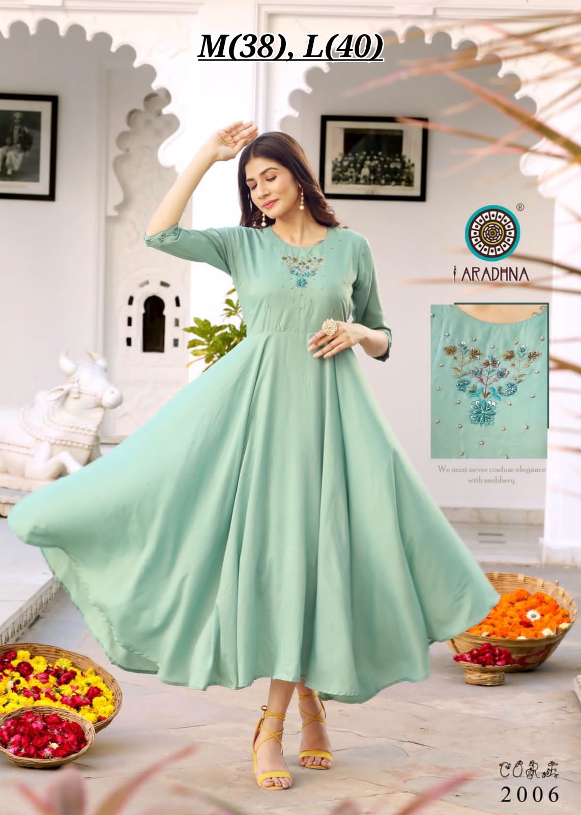 Aradhana Core Vol 1 Cotton Silk Flair Designer Kurtis