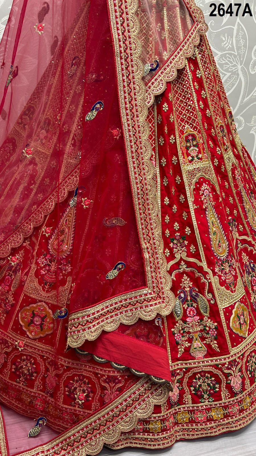 Beautiful Designer Bridal Heavy Silk Lehenga Choli