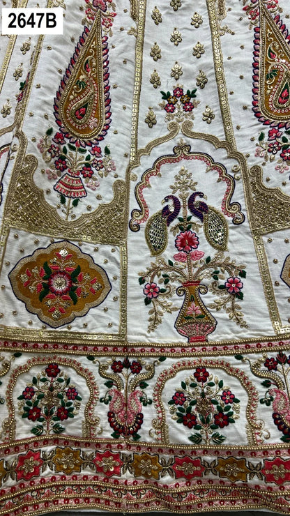 Beautiful Designer Bridal Heavy Silk Lehenga Choli