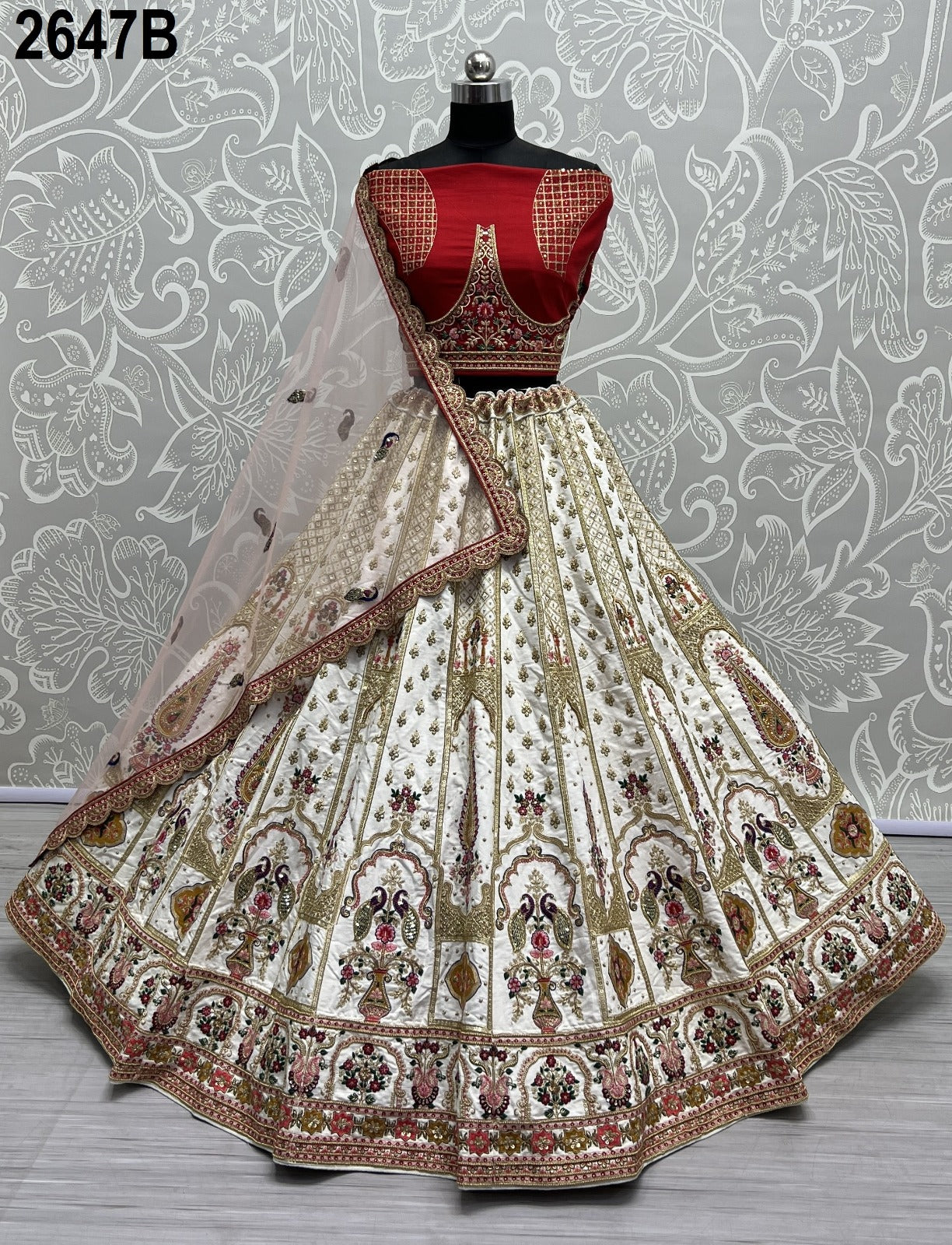 Beautiful Designer Bridal Heavy Silk Lehenga Choli