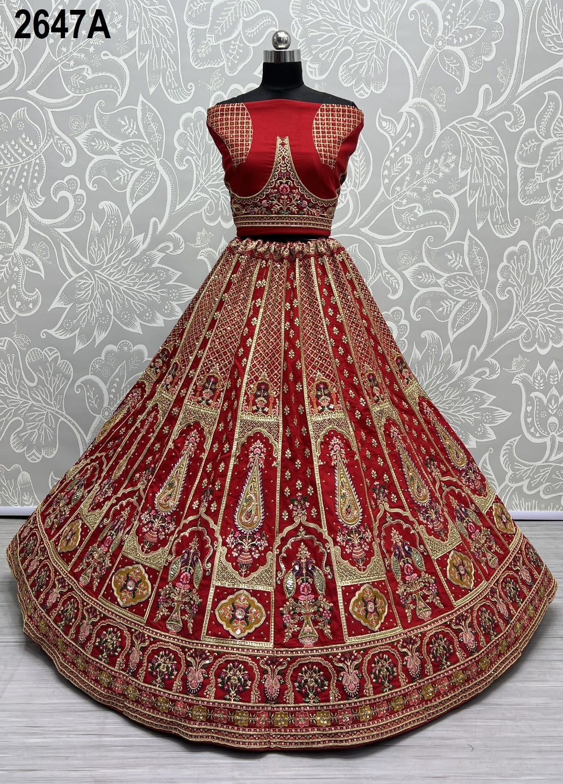 Beautiful Designer Bridal Heavy Silk Lehenga Choli
