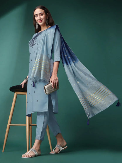 Beautiful Designer Kurti Pant With Dupatta