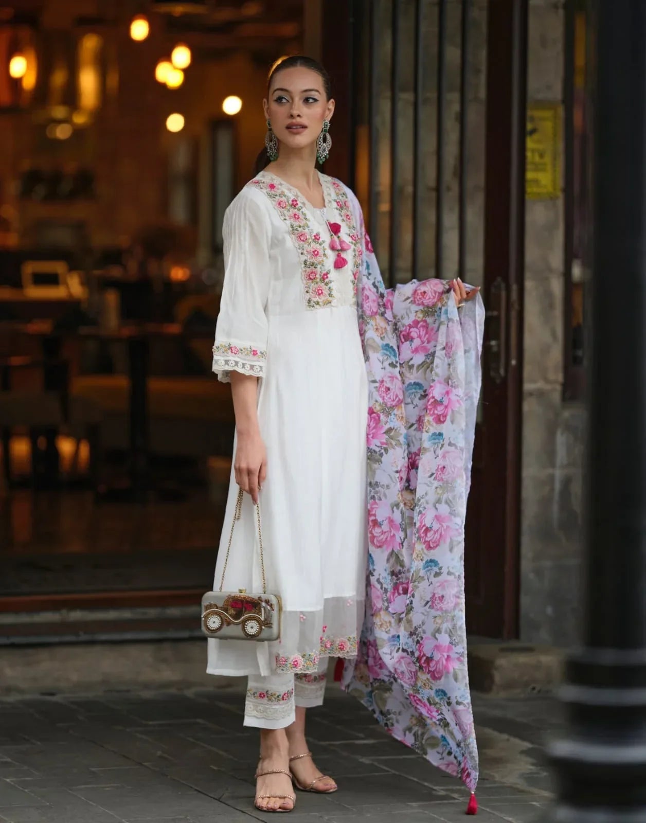 Beautiful Designer Kurti Pant With Dupatta