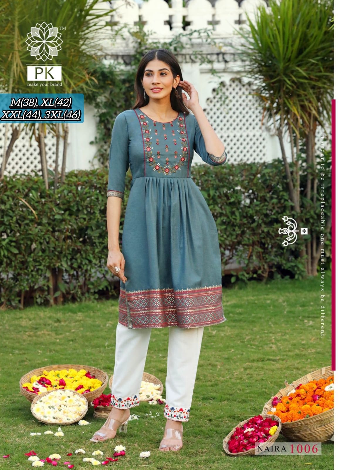 Aradhna Vintage Vol 1 Nayra Cut Kurti Pant With Dupatta Collection