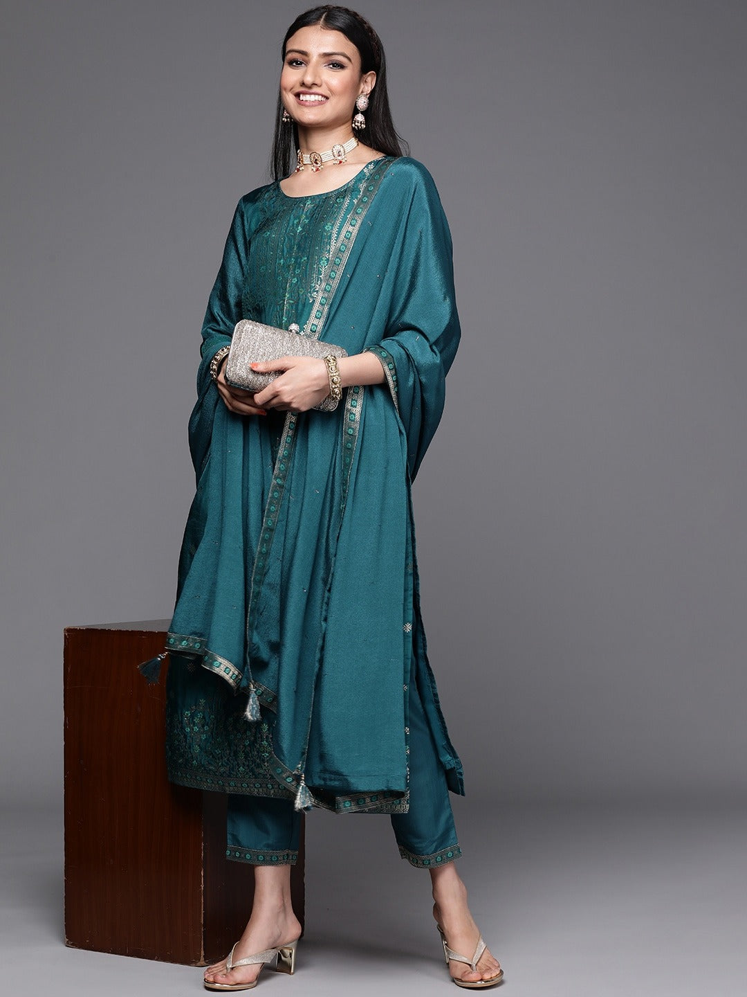 Beautiful Designer Kurti Pant With Dupatta