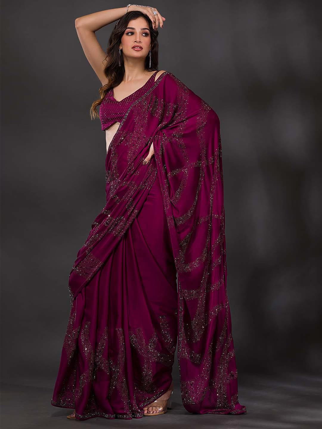 Beautiful Designer Sequence Saree