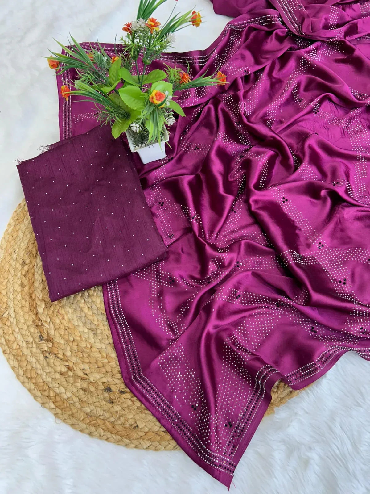 Beautiful Designer Sequence Saree