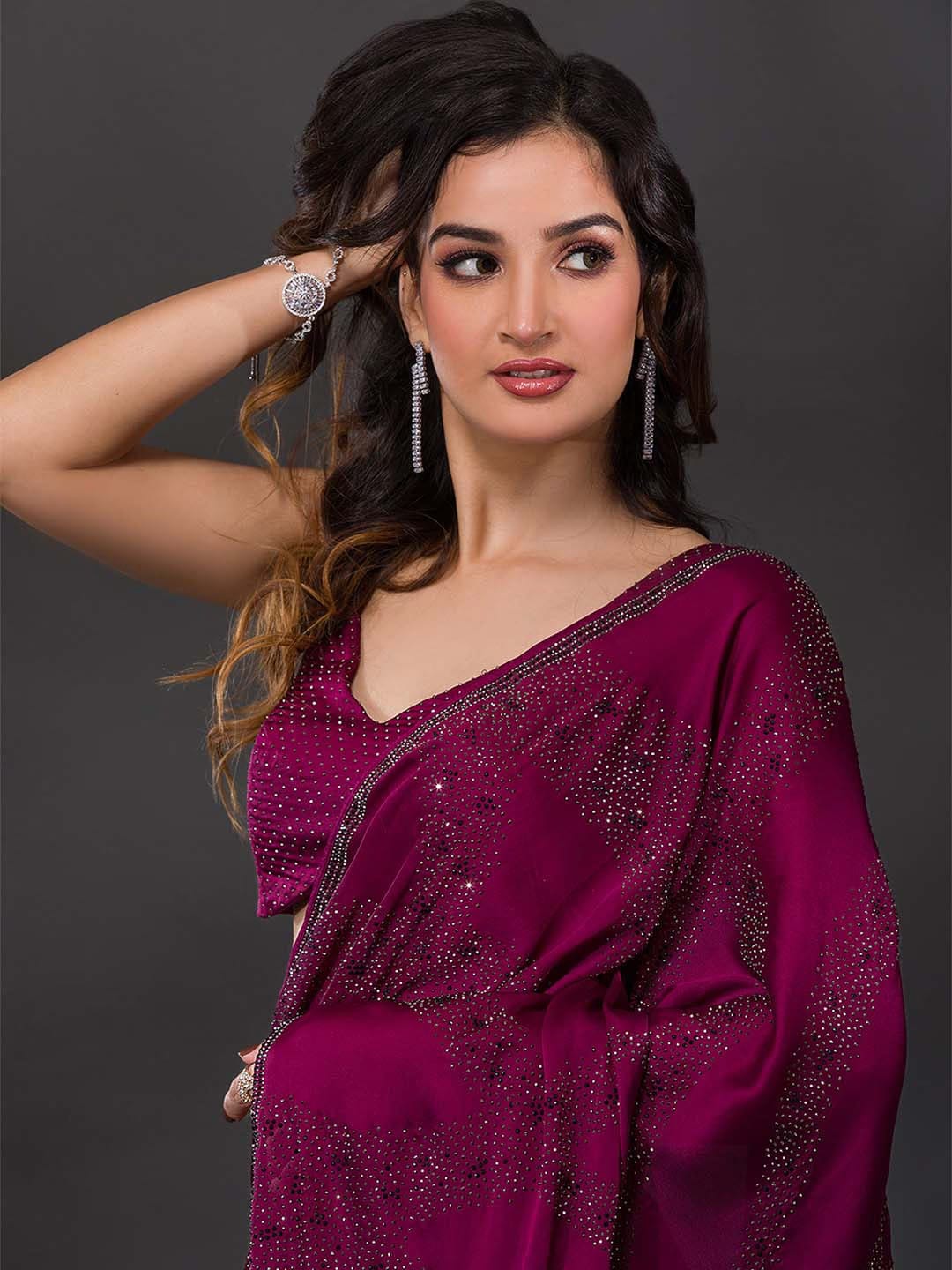 Beautiful Designer Sequence Saree