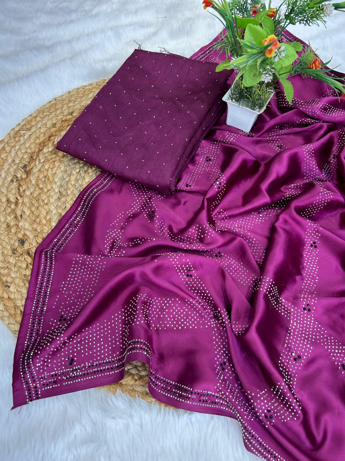 Beautiful Designer Sequence Saree