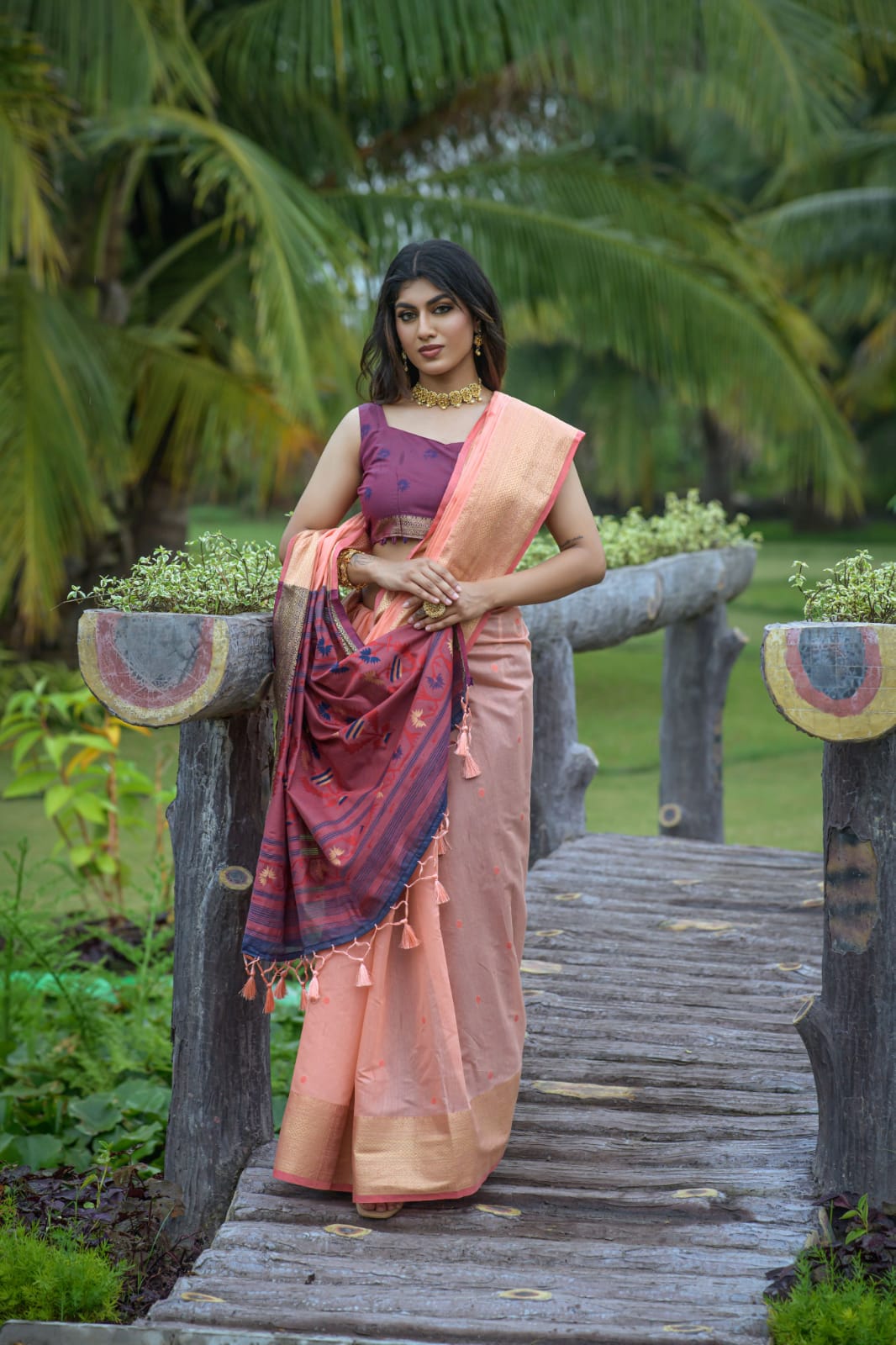 Beautiful Designer Premium Chanderi Silk Saree