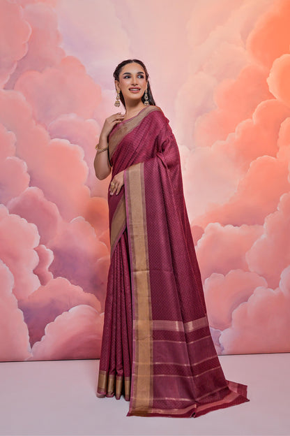 Beautiful Designer Premium Soft Resham Silk Saree