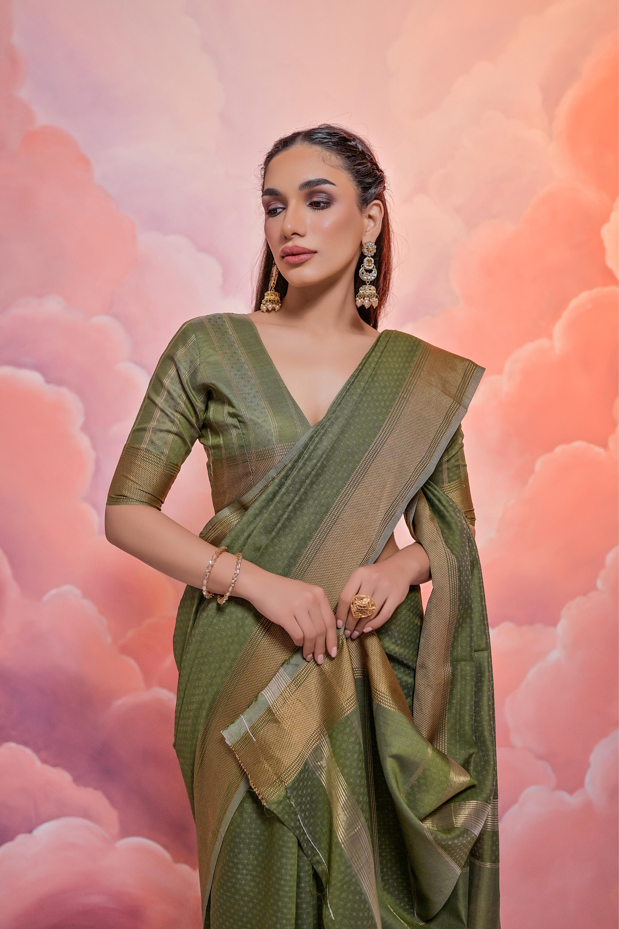 Beautiful Designer Premium Soft Resham Silk Saree