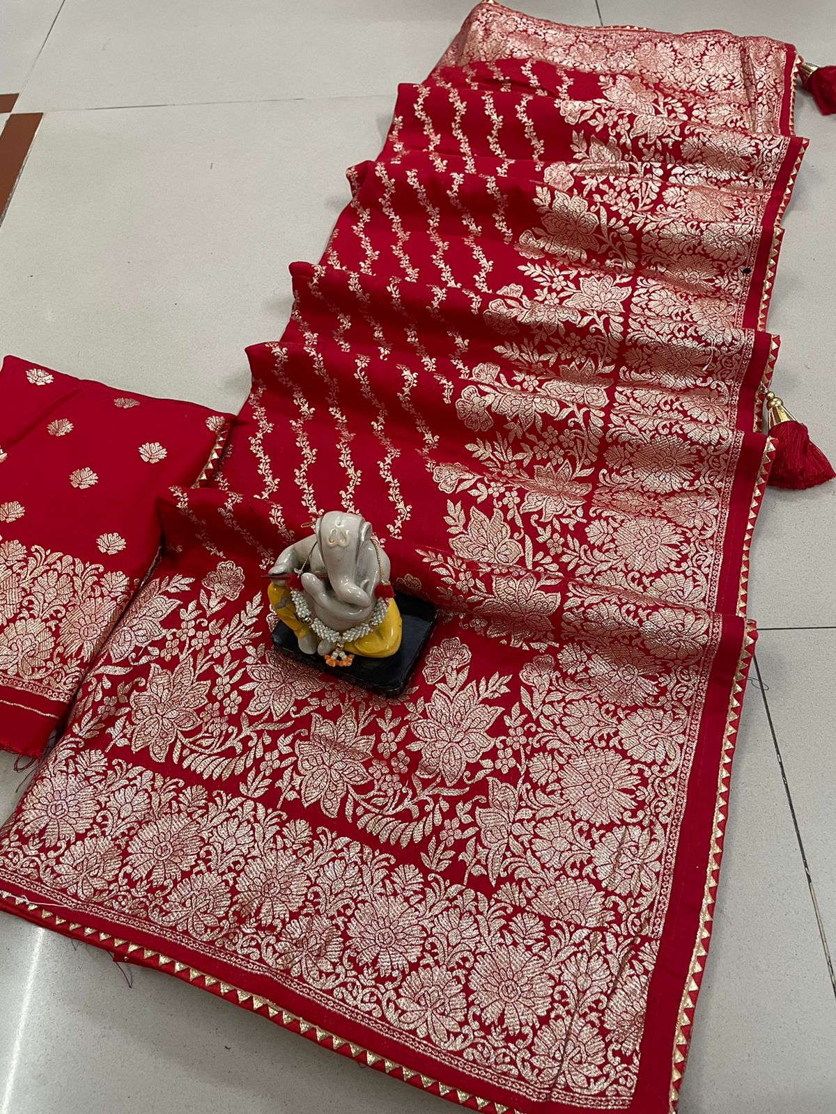 Beautiful Designer Premium Soft Dola Silk Saree