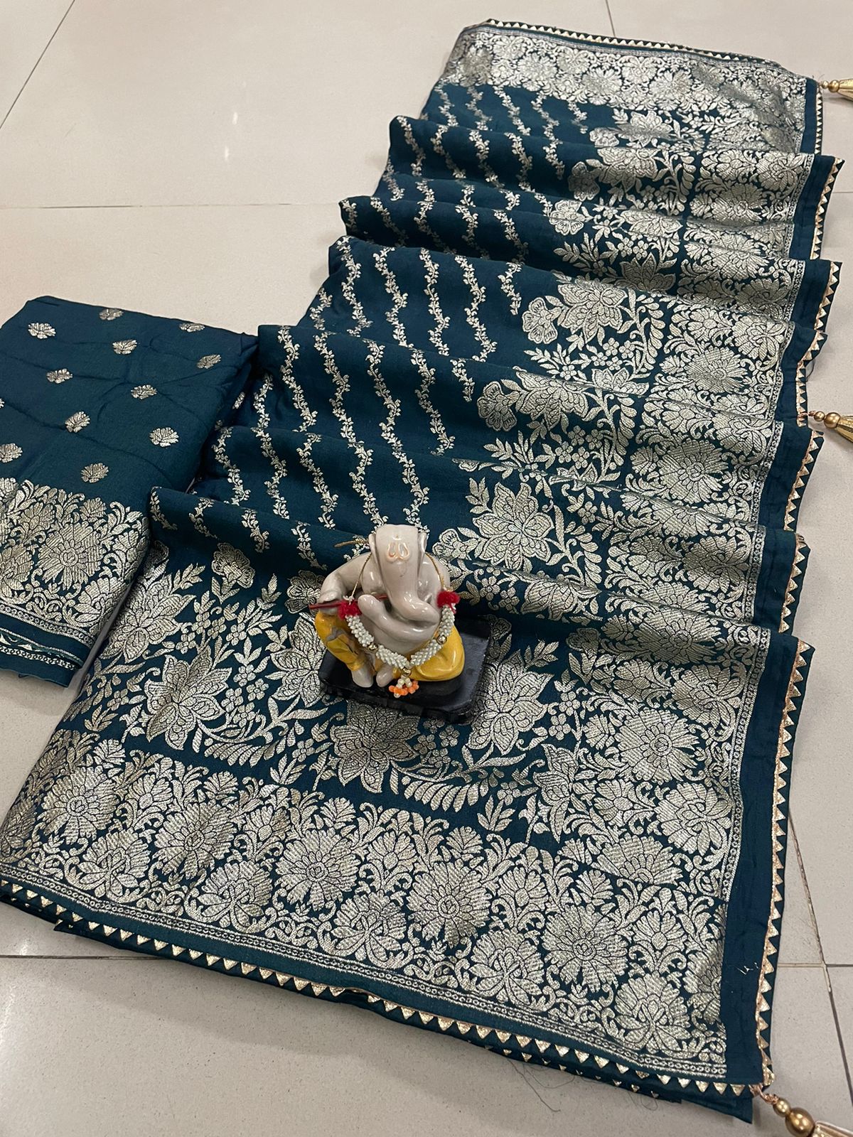 Beautiful Designer Premium Soft Dola Silk Saree