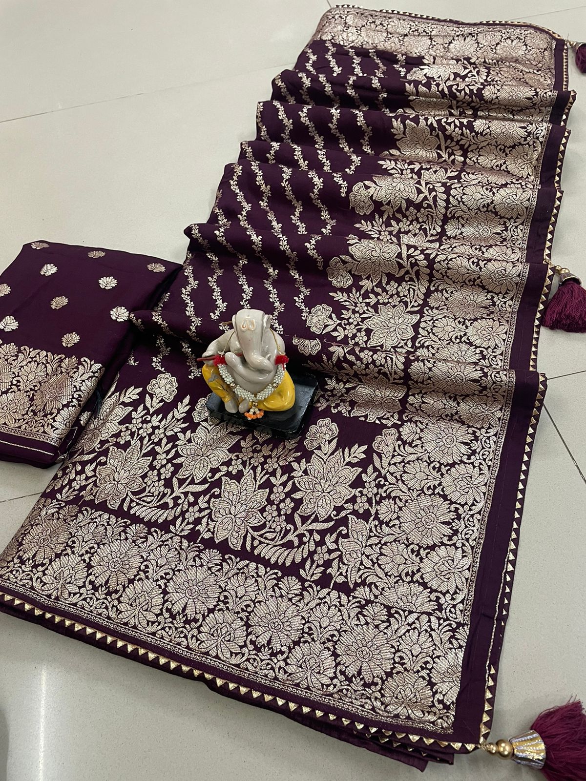 Beautiful Designer Premium Soft Dola Silk Saree