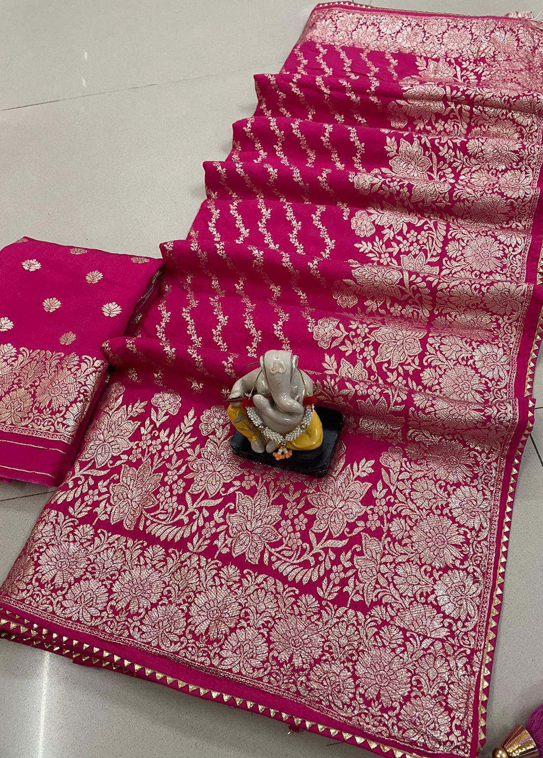 Beautiful Designer Premium Soft Dola Silk Saree