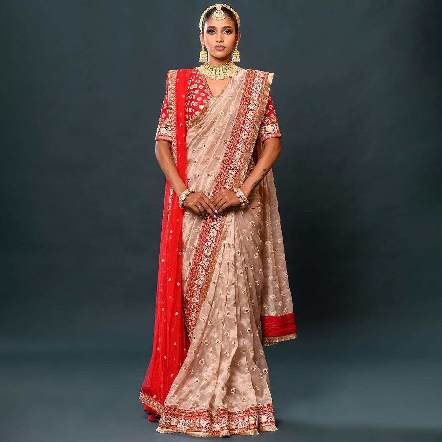 Beautiful Designer Soft Orgenza Silk Saree