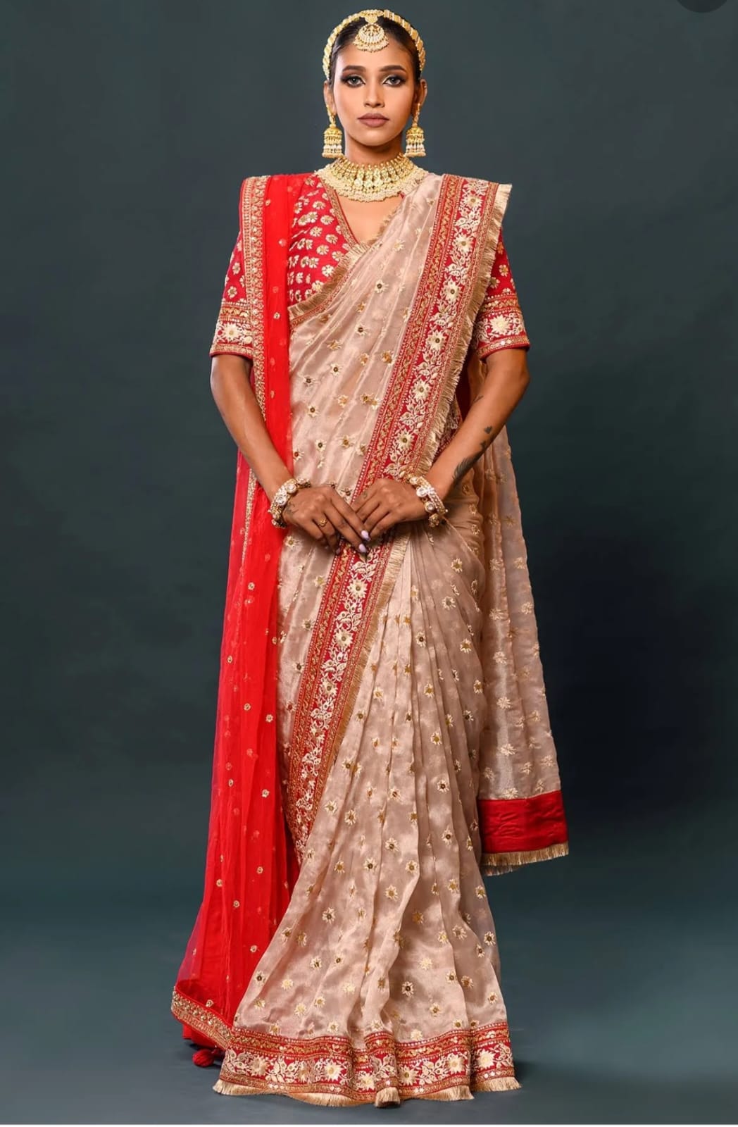 Beautiful Designer Soft Orgenza Silk Saree