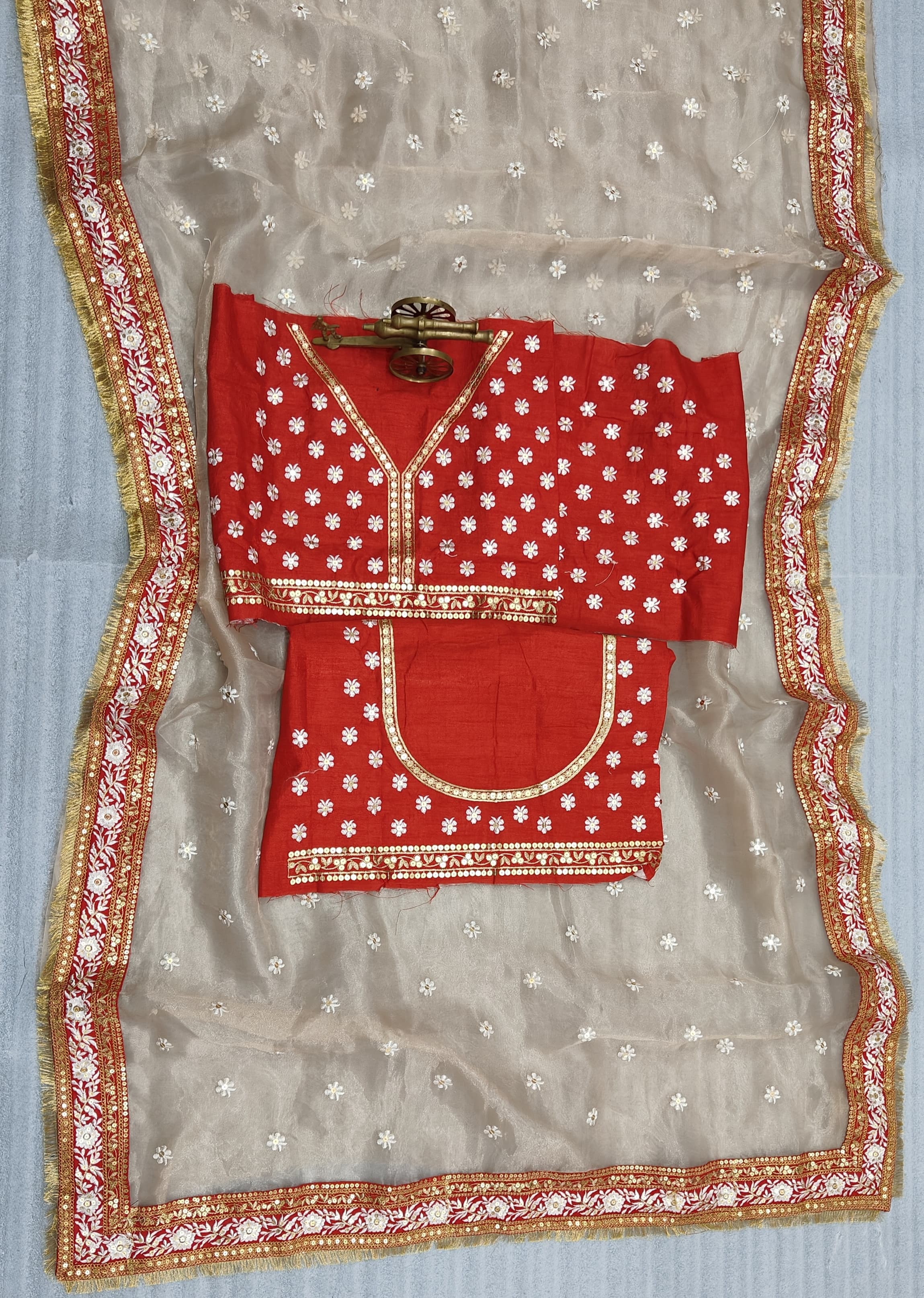 Beautiful Designer Soft Orgenza Silk Saree