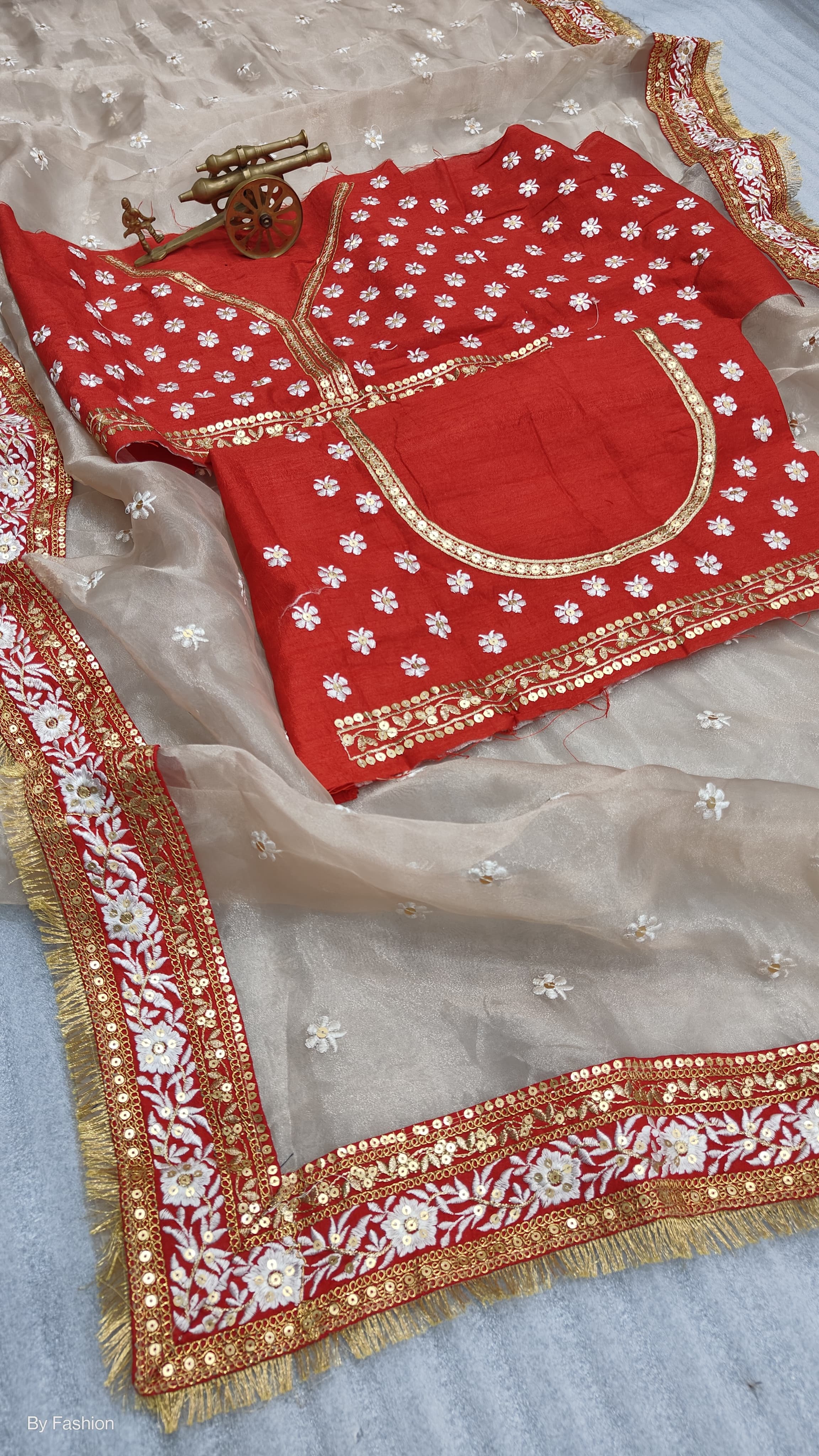 Beautiful Designer Soft Orgenza Silk Saree