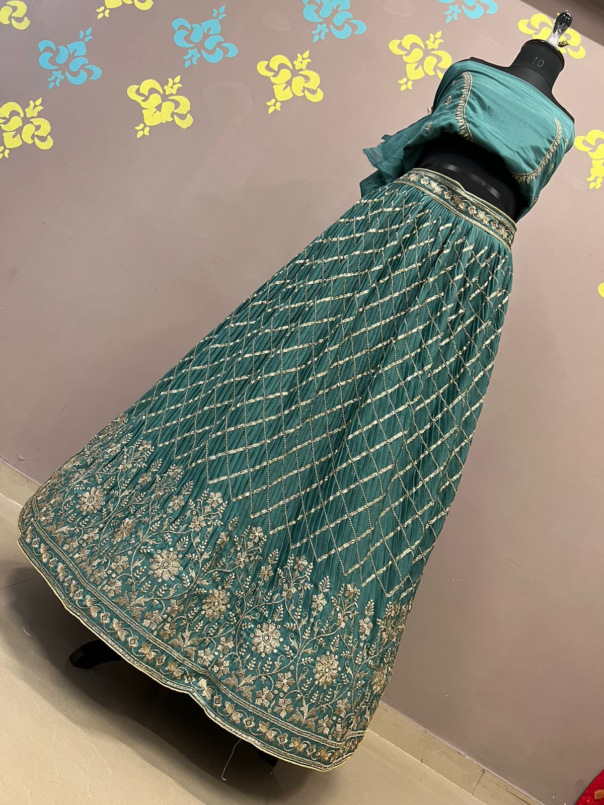 Beautiful Designer Pure Chinon Lehenga Choli