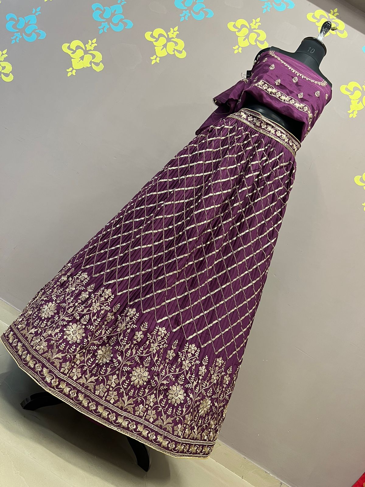 Beautiful Designer Pure Chinon Lehenga Choli