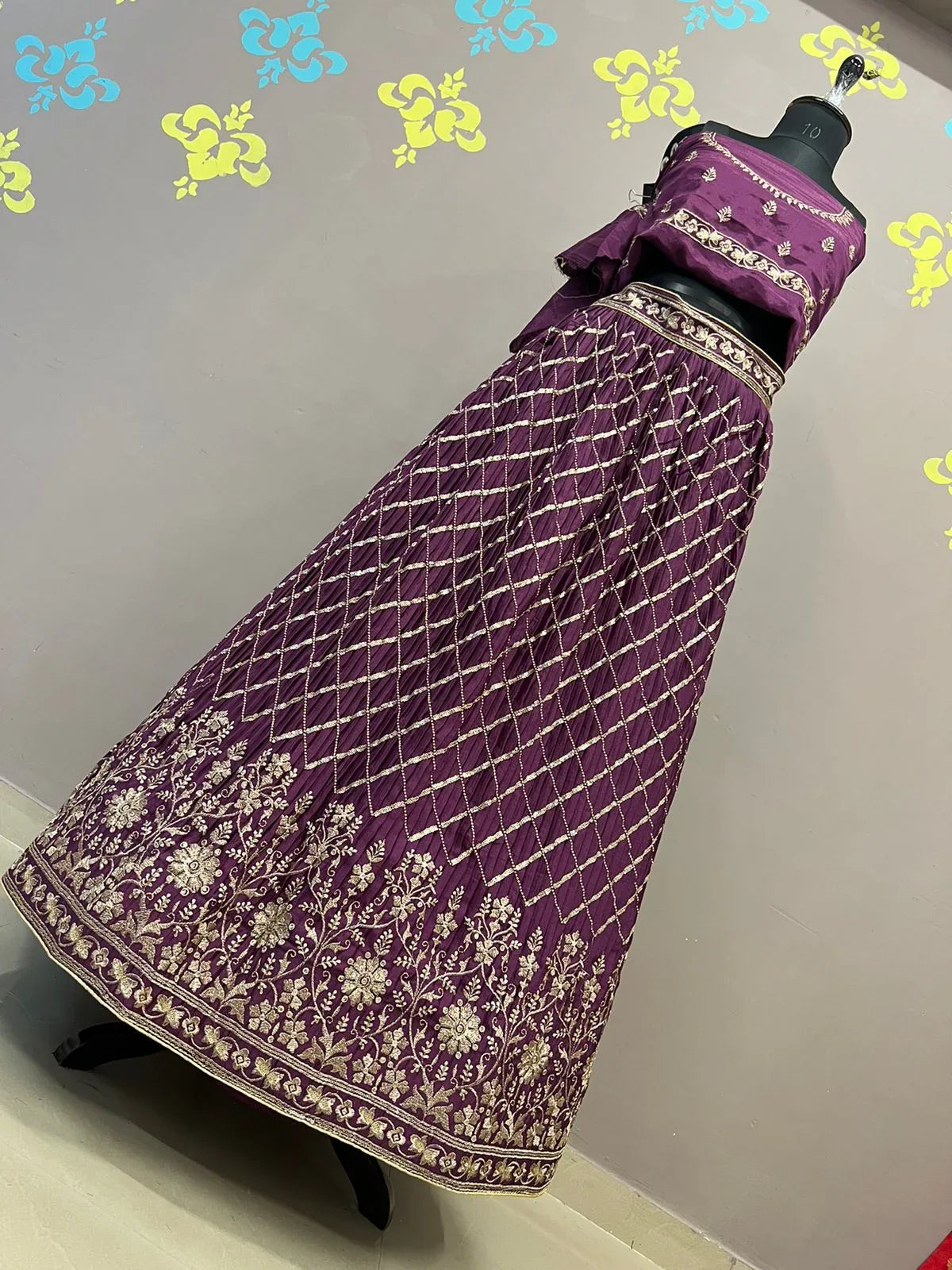Beautiful Designer Pure Chinon Lehenga Choli