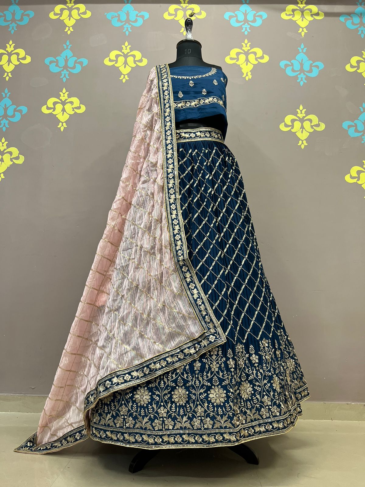 Beautiful Designer Pure Chinon Lehenga Choli