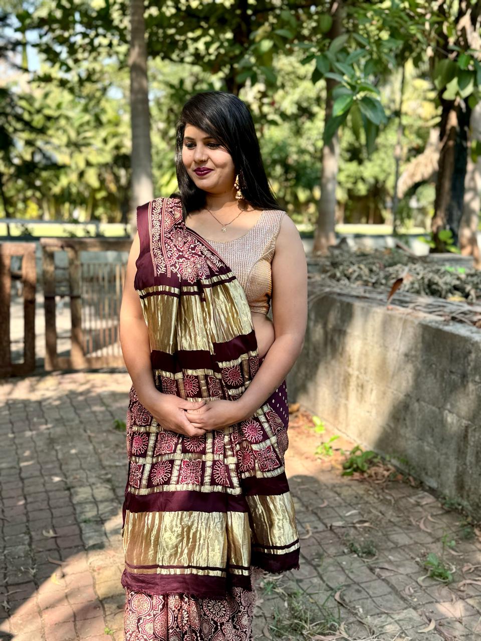 Beautiful Designer Nakshi Gajji Soft Silk Lagdi Patta Saree