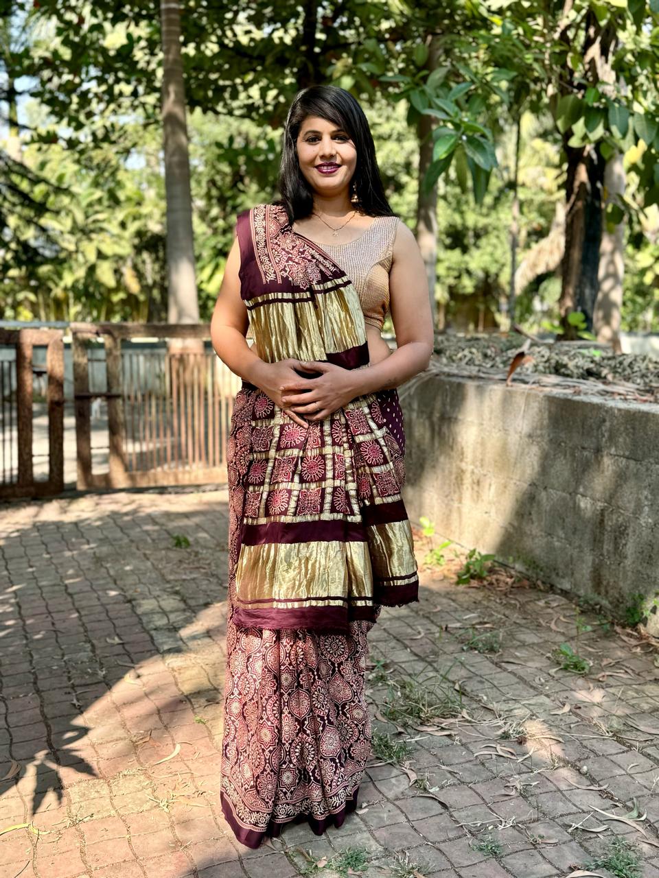 Beautiful Designer Nakshi Gajji Soft Silk Lagdi Patta Saree