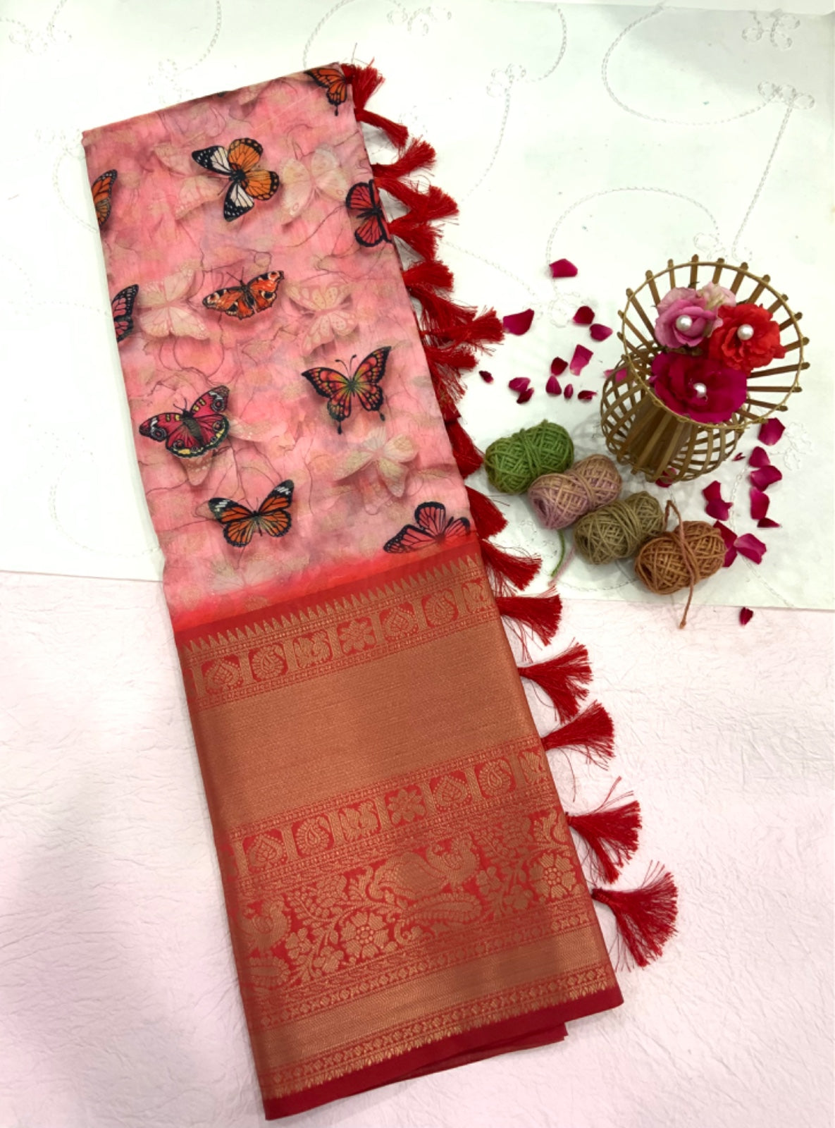 Beautiful Designer Kanchi Soft Banarasi Silk Saree