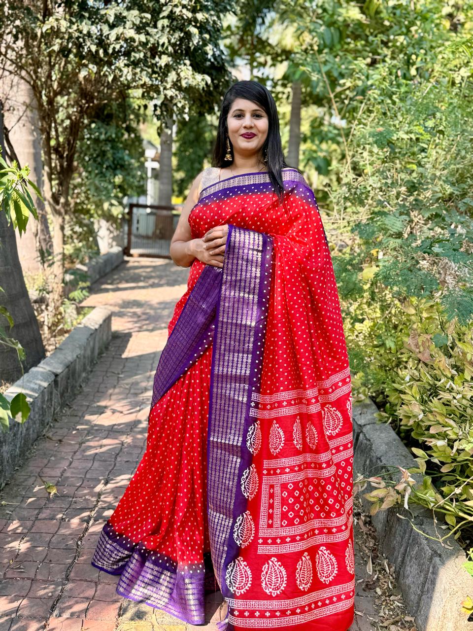 Beautiful Designer Dola Silk Rameswarm Saree