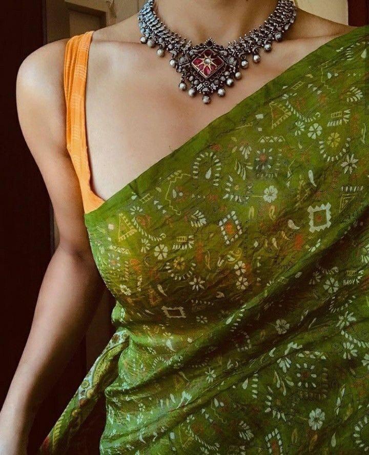 Beautiful Designer Chanderi Cotton Digital Print Saree