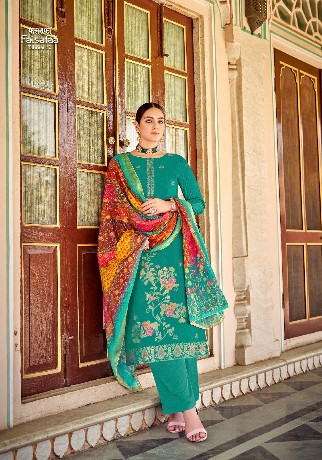 Alok Suit Falsafaa Vol 12 Series 1414001-1414006 Dola Jacquard Suit (899x06)