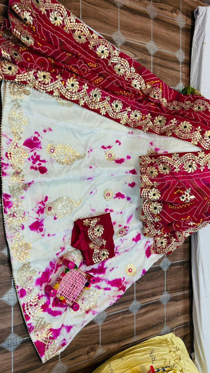 Rajasthani Traditional Chunari Gottapatti Lehenga Choli