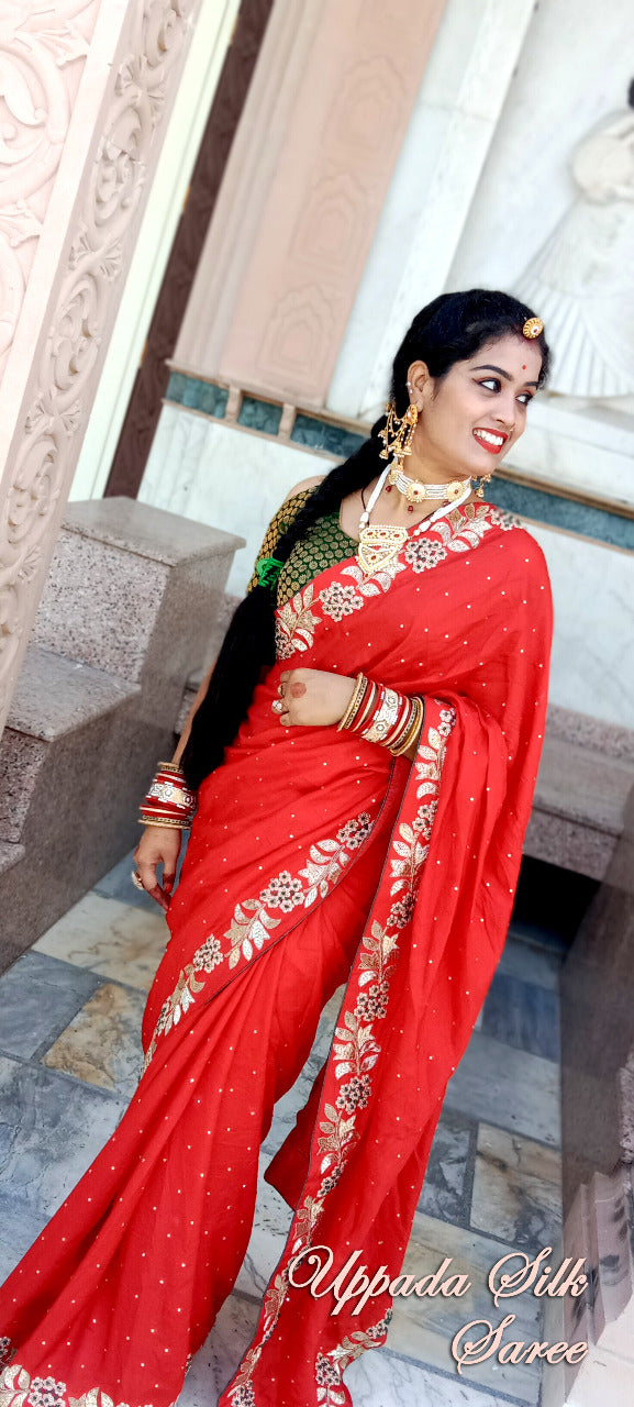 Rajasthani Traditional upada Silk Saree
