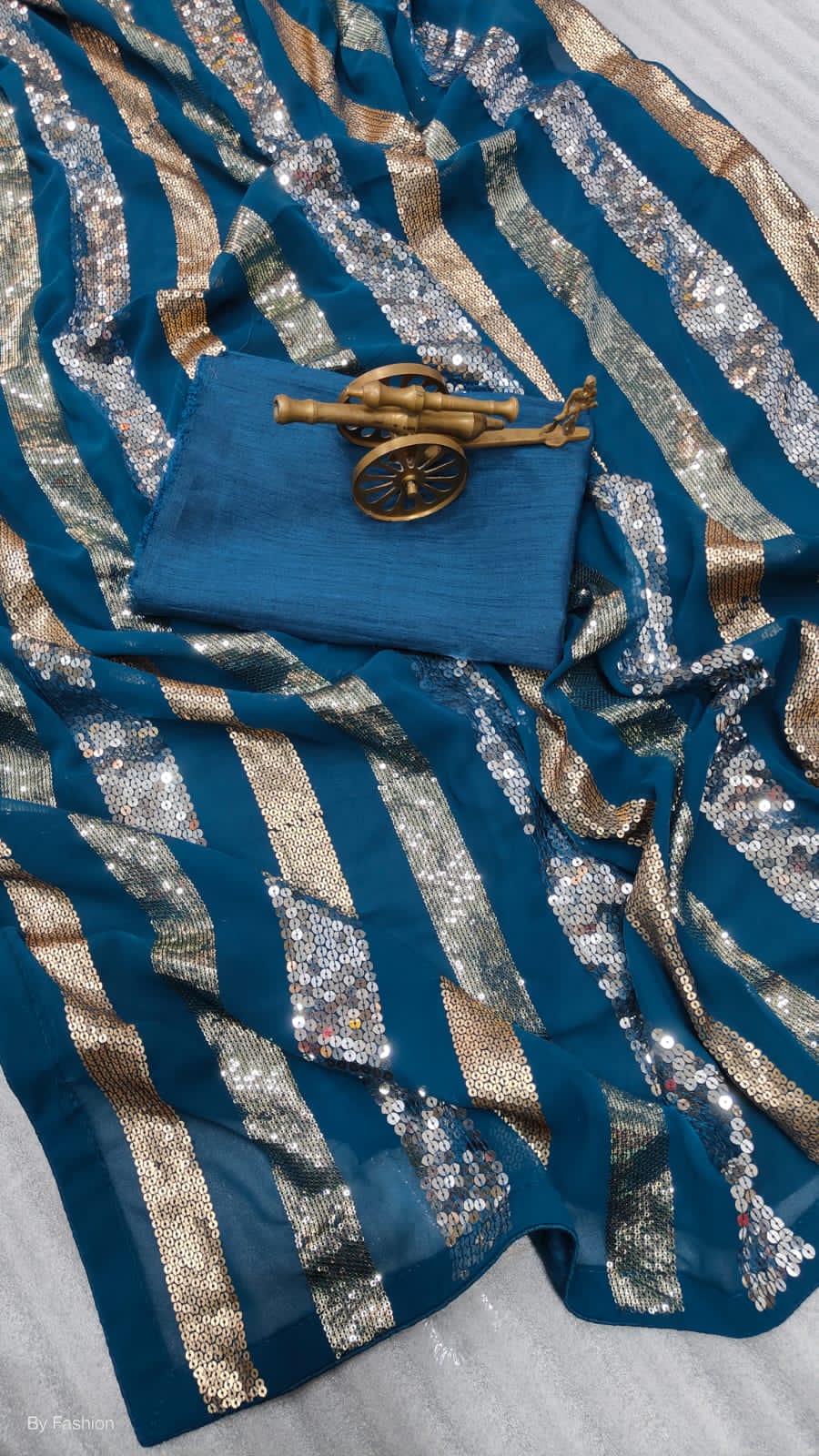 Beautiful Designer Heavy Georgette Sequence Saree