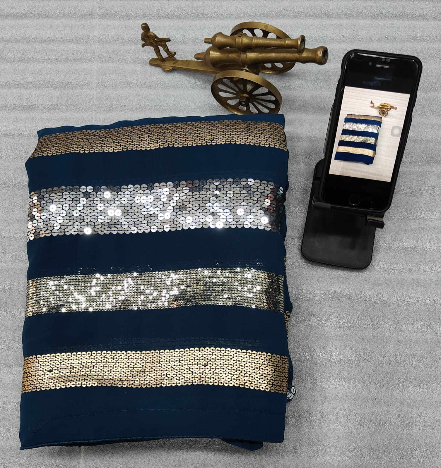 Beautiful Designer Heavy Georgette Sequence Saree