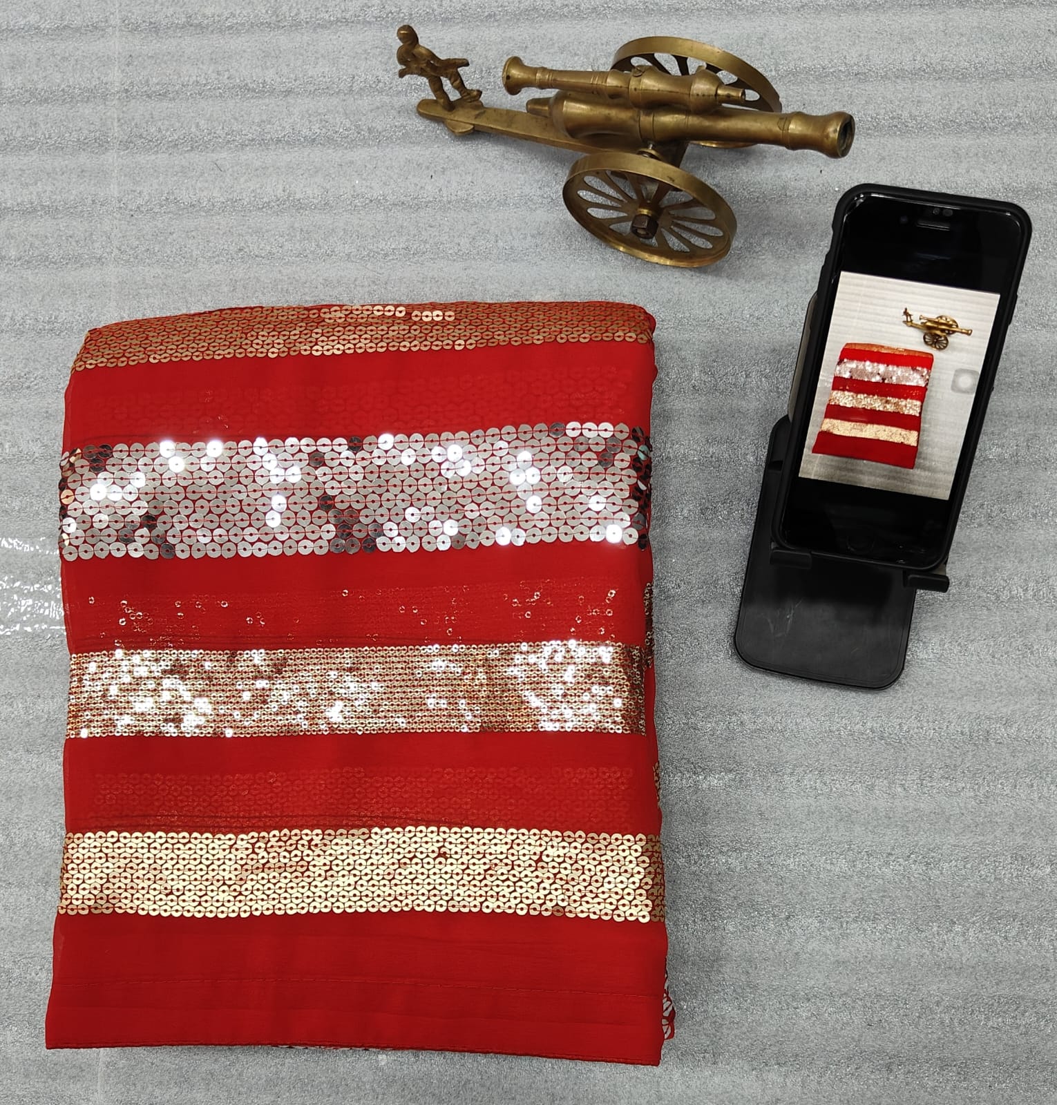 Beautiful Designer Heavy Georgette Sequence Saree