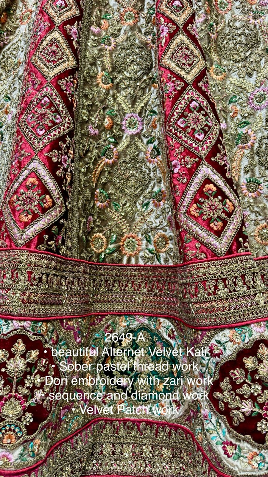 Beautiful Designer Velvet Sequence Dimond work Lehenga Choli