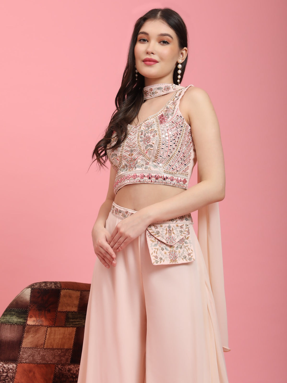 Beautiful Designer Ready To Wear Crop Top