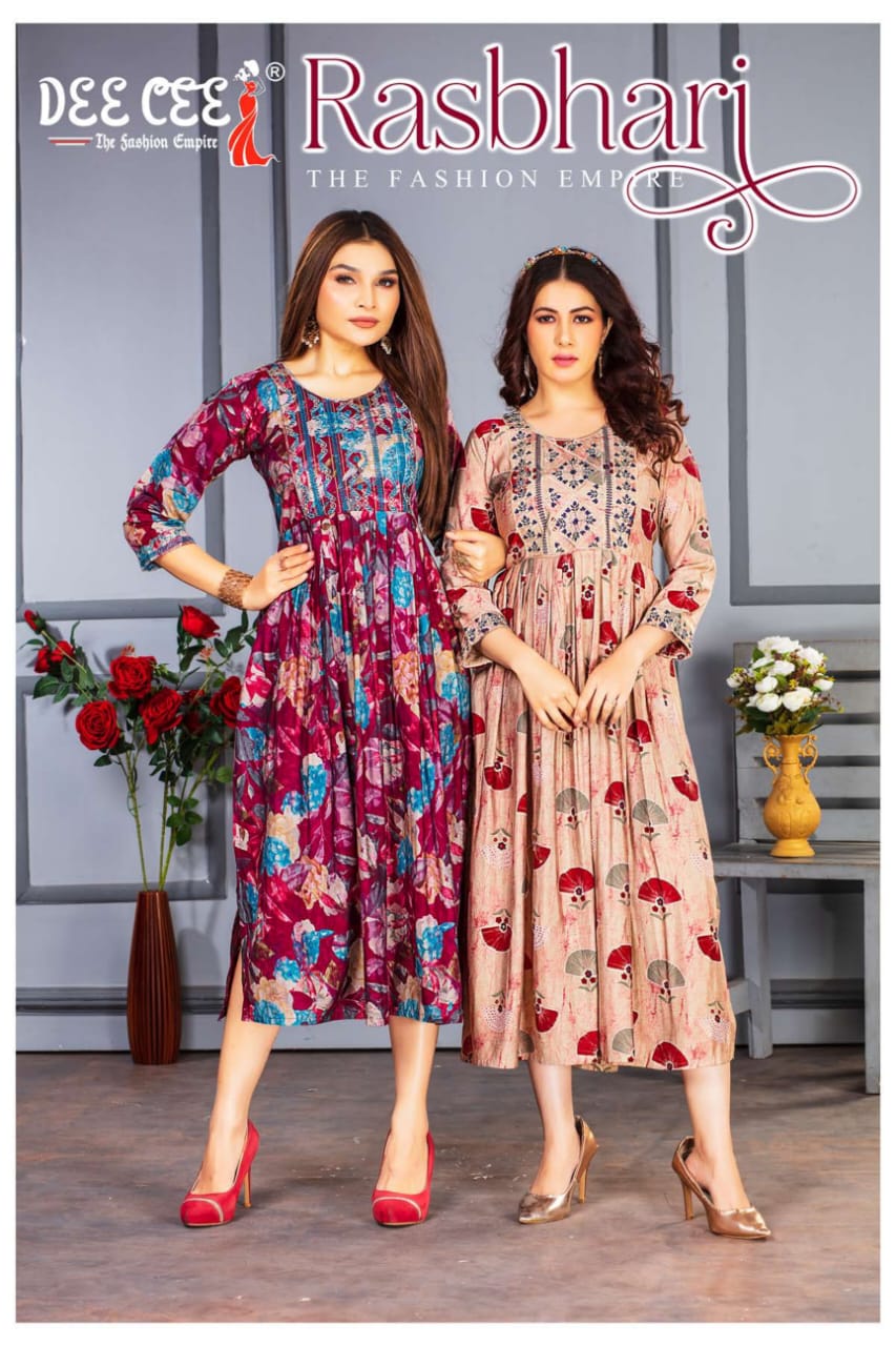 Deecee Rasbhari Flared Long Naira Kurti (575x06)