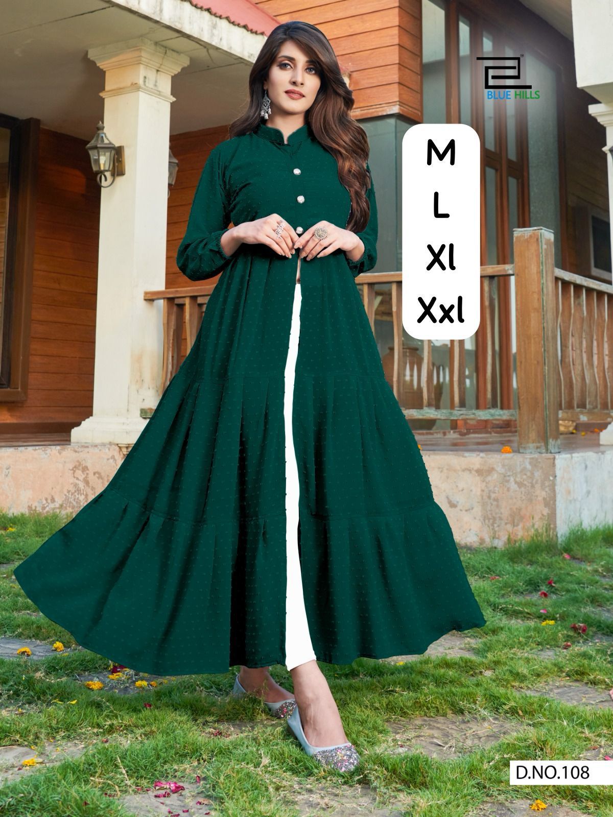 Blue Hills Zia 2.0 Designer Heavy Bubble Georgette Kurti