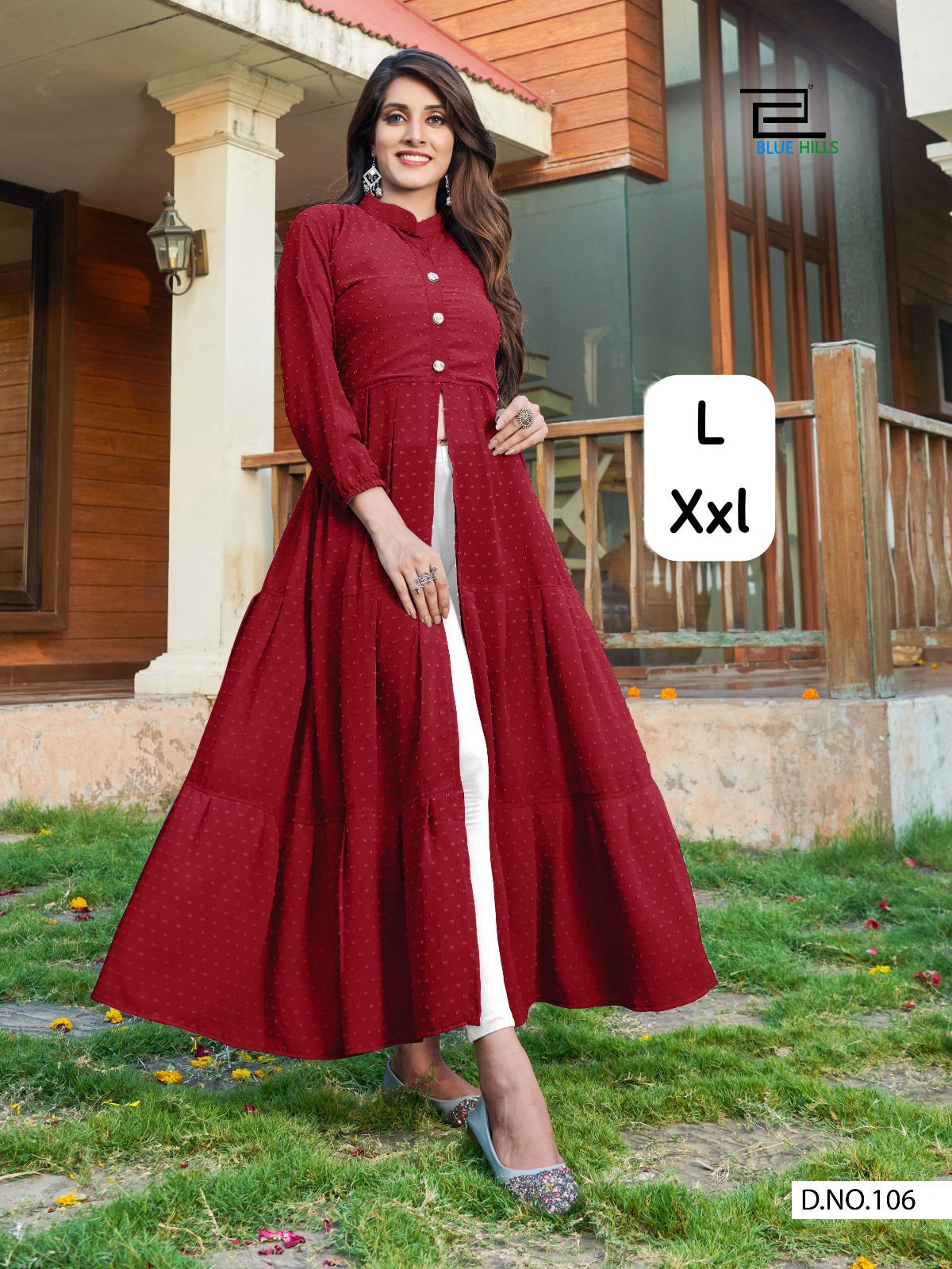 Blue Hills Zia 2.0 Designer Heavy Bubble Georgette Kurti