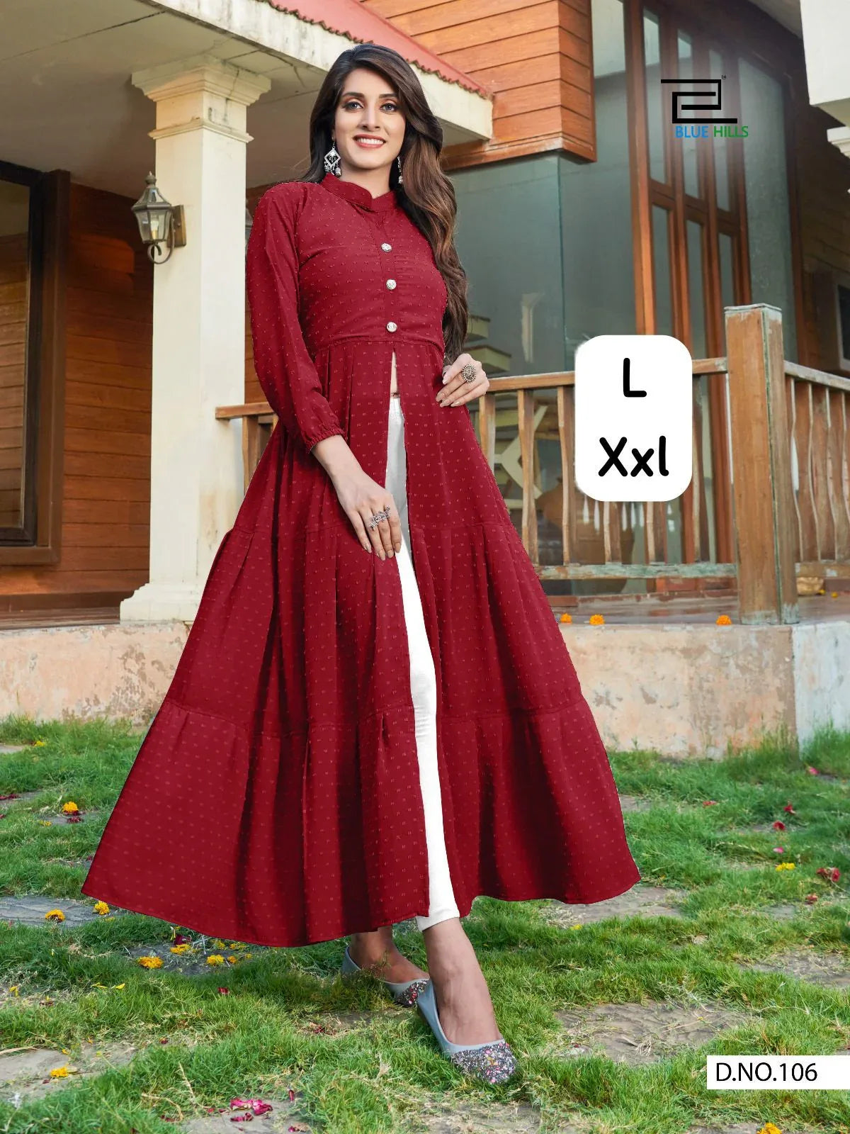 Blue Hills Zia 2.0 Designer Heavy Bubble Georgette Kurti