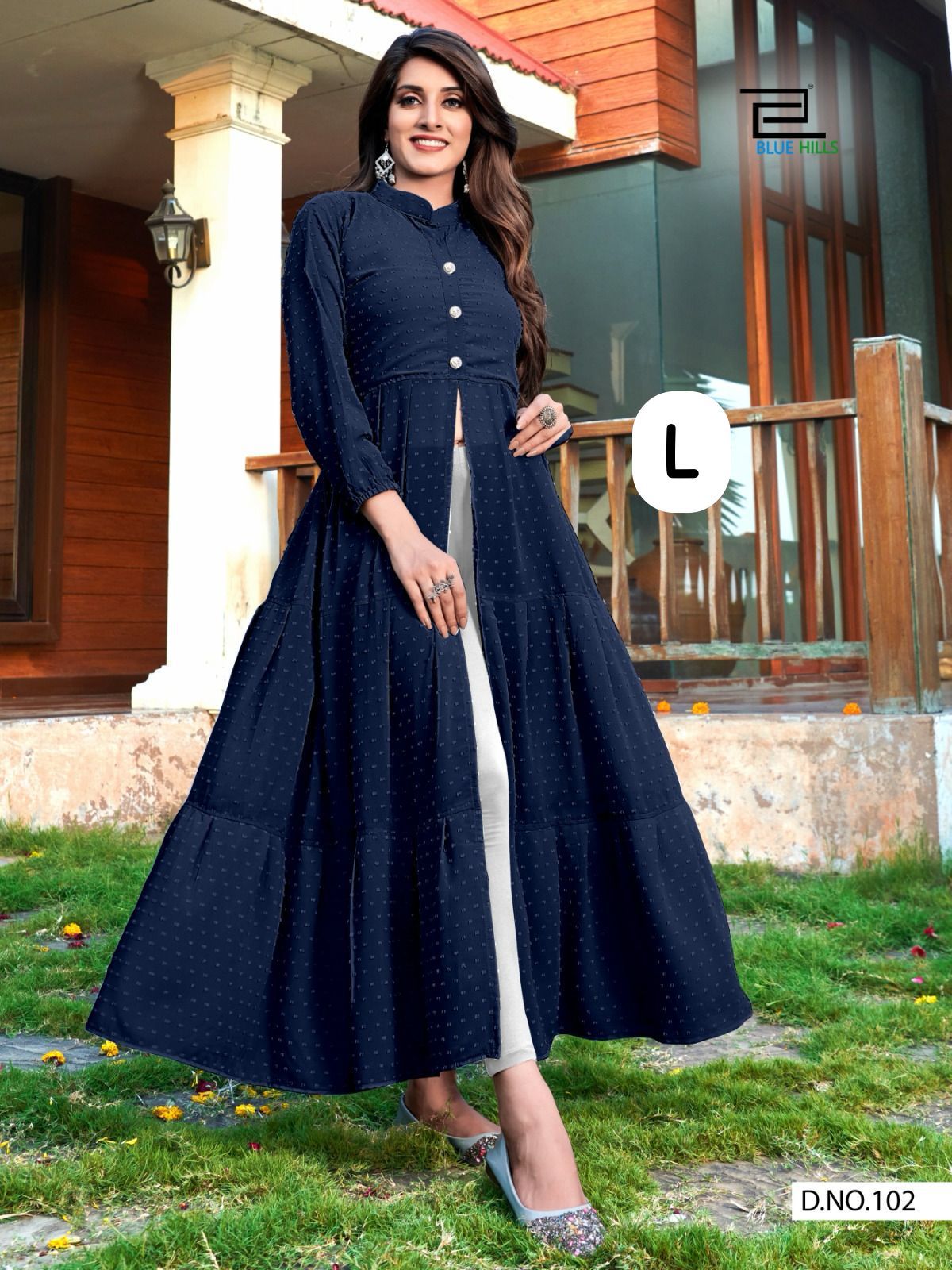 Blue Hills Zia 2.0 Designer Heavy Bubble Georgette Kurti