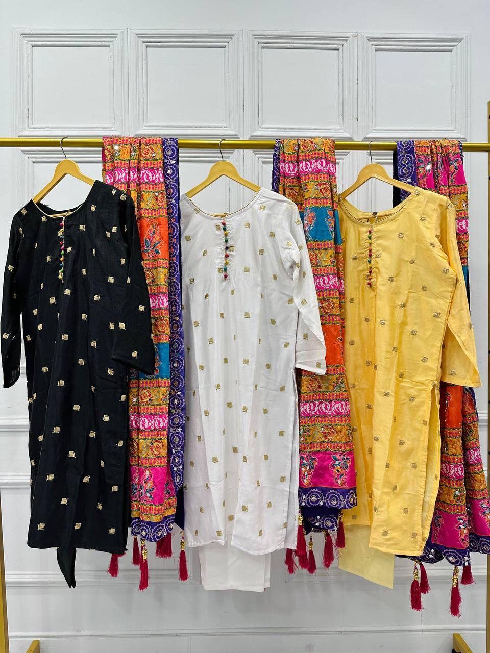Beautiful Designer Special Kurti With Dupatta &amp; Pent
