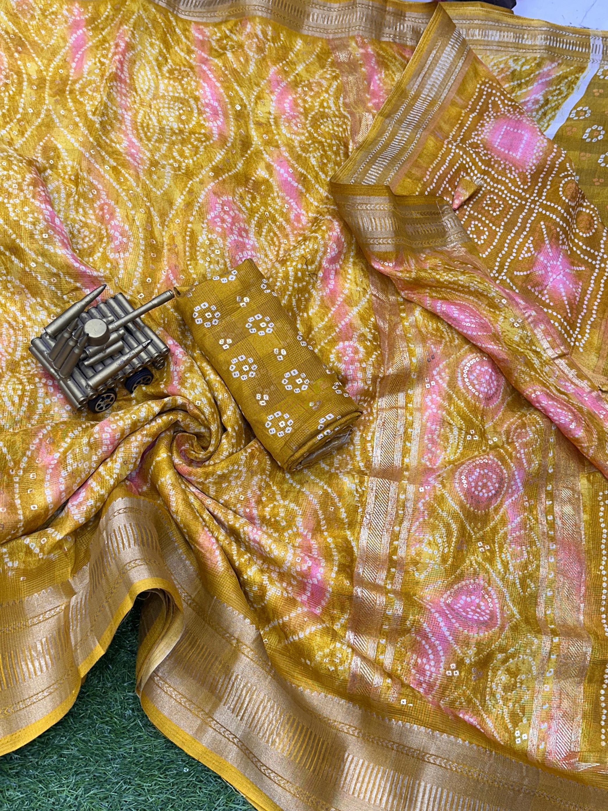 Beautiful Designer Jaipuri Cotton Saree